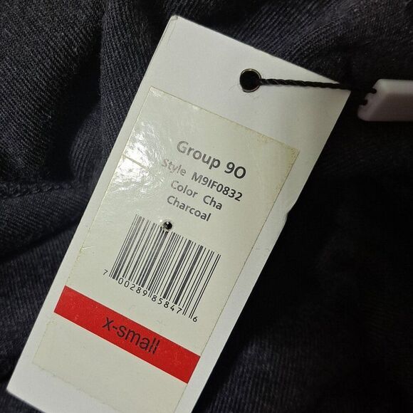 Calvin Klein Women's Charcoal Velour Straight Leg Drawstring Pants Size XS - Picture 6 of 8